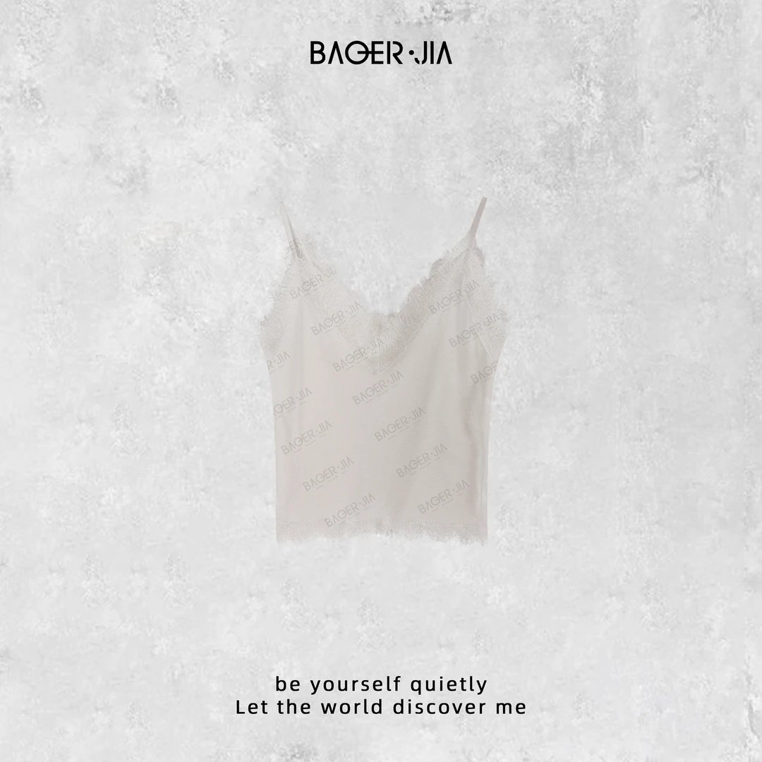 18-宝儿家含幂BG22524411冬季新款时尚性感小勾花蕾丝背心吊带