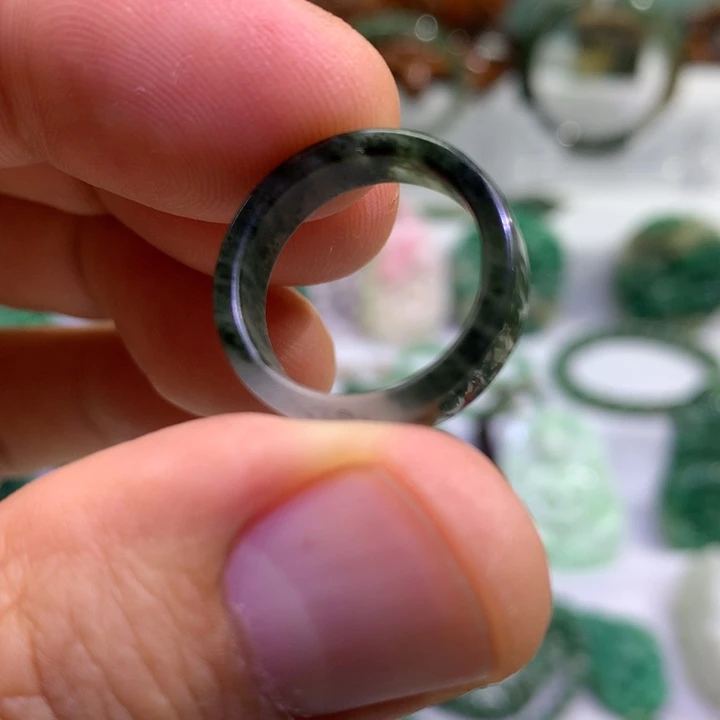 【闪购商品】独山玉未镶嵌戒圈16内径