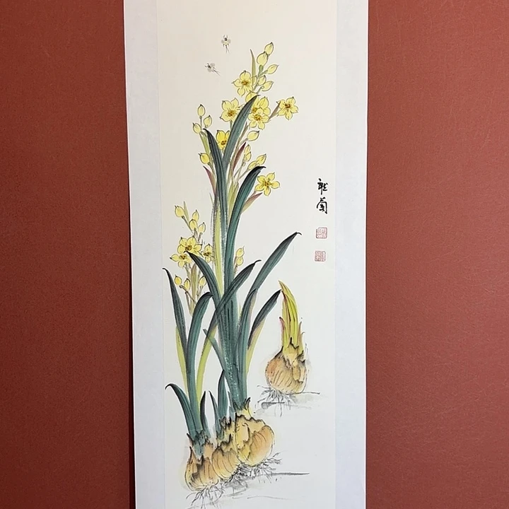 国画听兰老师花鸟