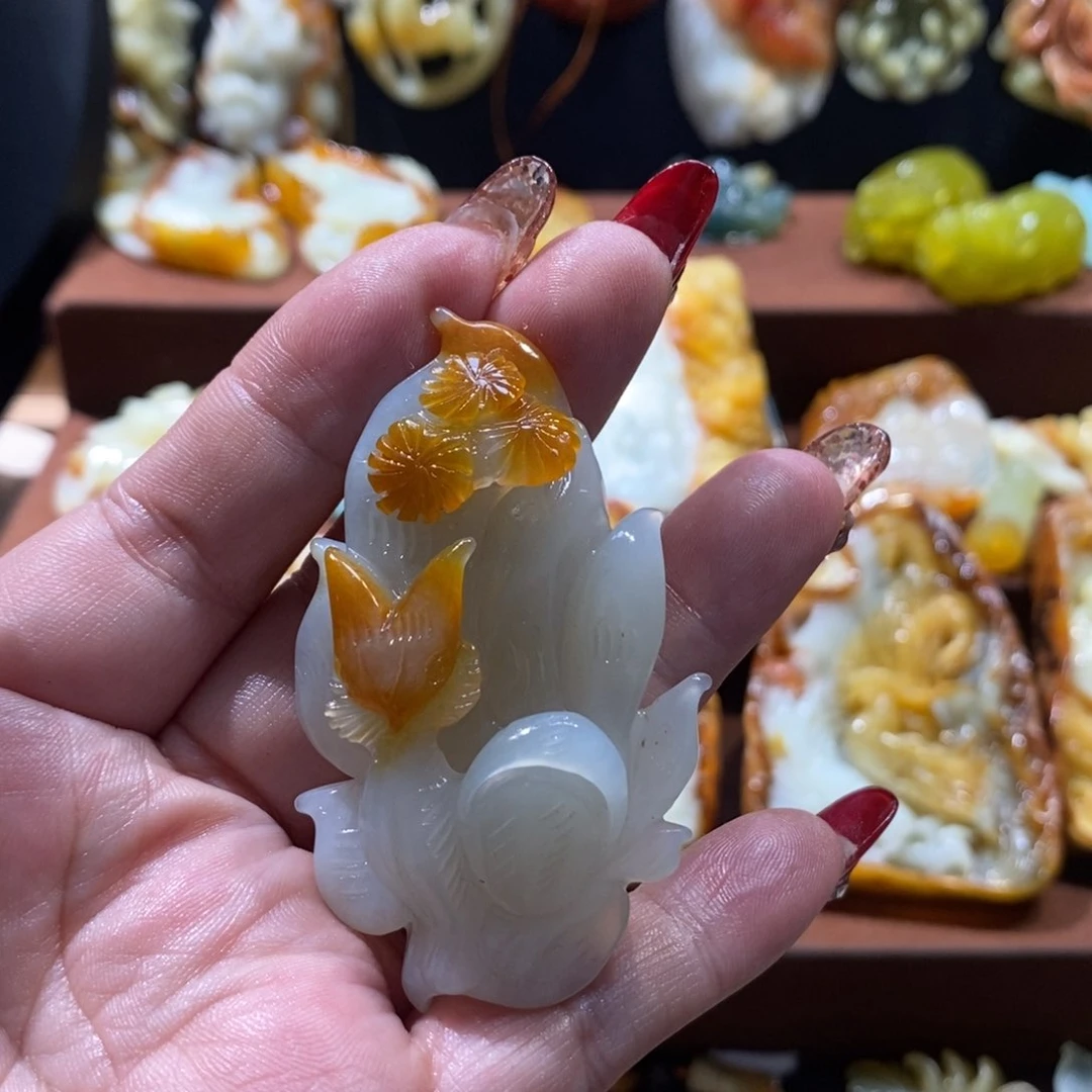 蛇纹石玉颈饰未镶嵌恋***✨