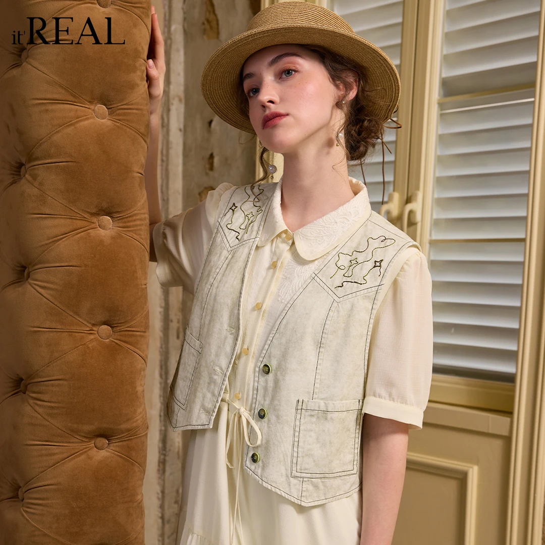 It'real瑞尔女装夏季新款马夹时尚休闲百搭潮流1762217001