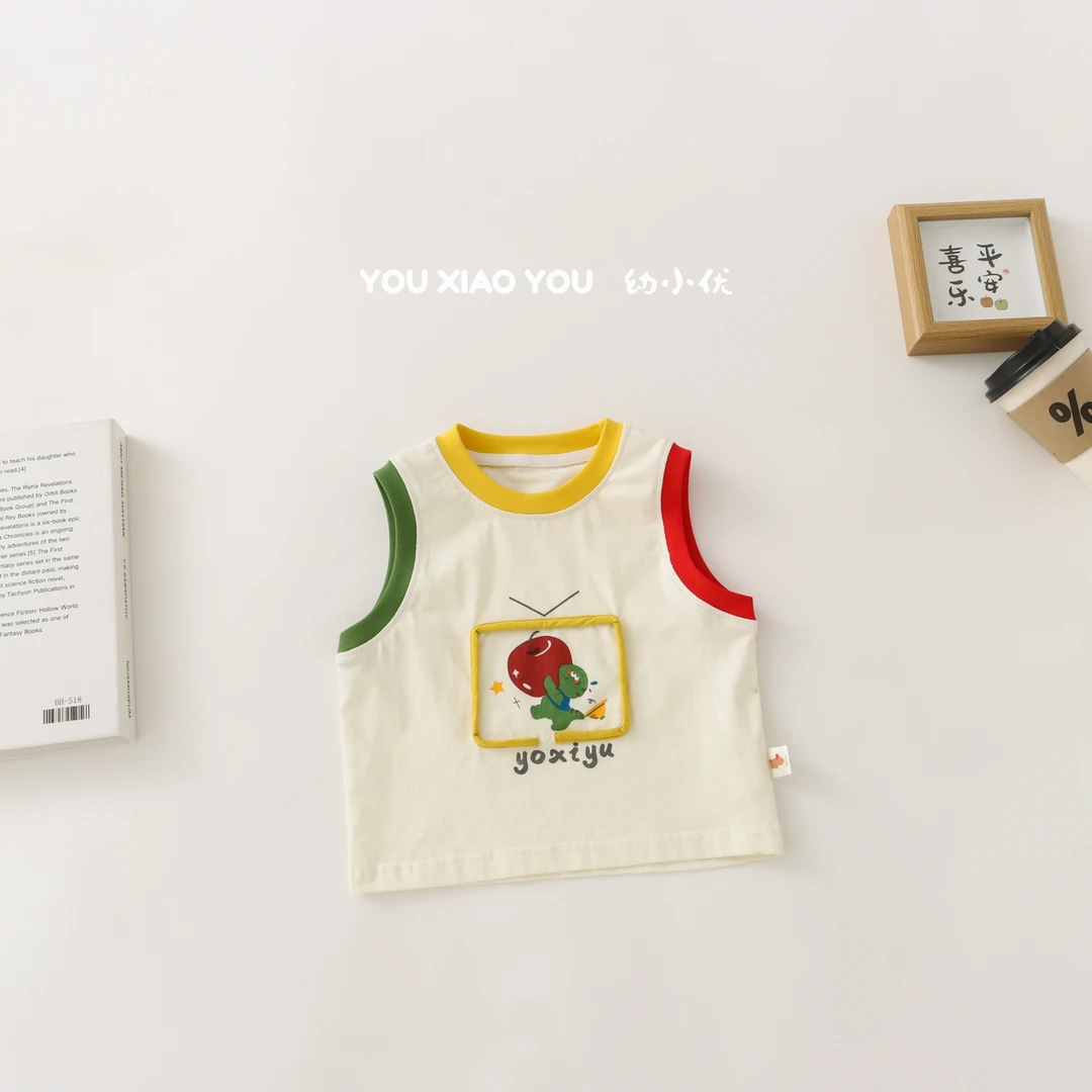 【幼小优】夏季中小童背心儿童百搭宝宝印花8120182