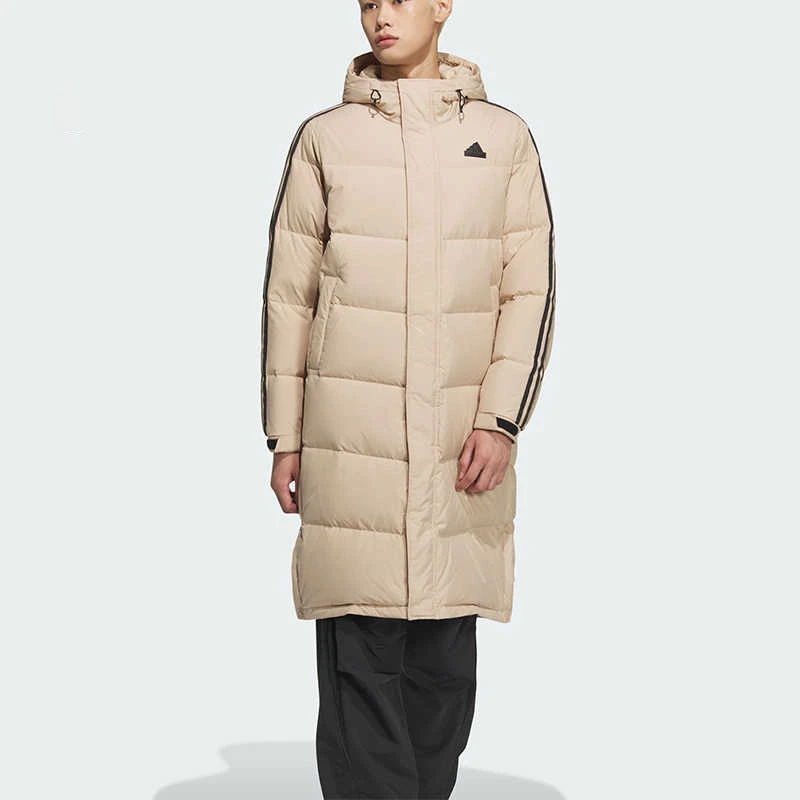 正品Adidas阿迪达斯男女款冬季运动休闲防风保暖长款羽绒服JM9151