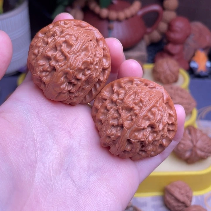 文玩核桃把件白狮子42