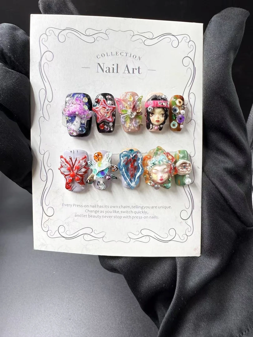 【Dandan出品】星光糖衣 二代 纯手工穿戴甲 重工高定款