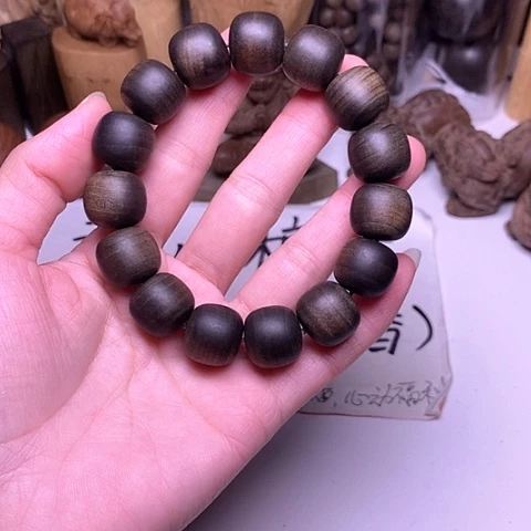 檀香木手串/手链檀香阴沉15/16横纹虎皮满纹