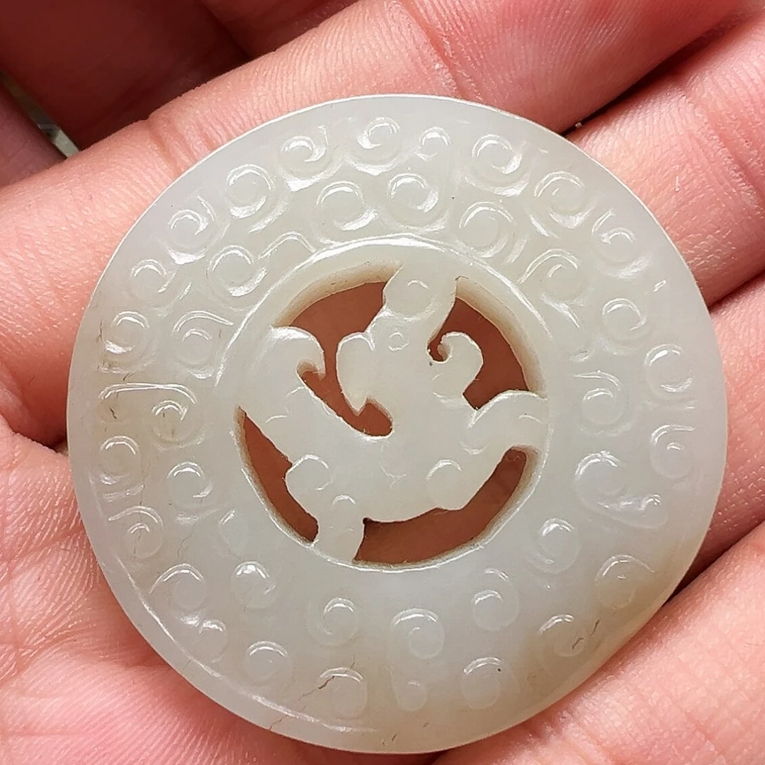 和田玉颈饰未镶嵌瓜*鱼