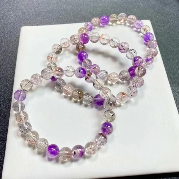 14女神超七天然水晶手串（多样性发一)   天然裂矿点，完美主义慎