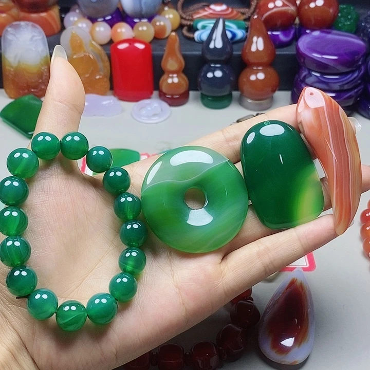 玛瑙/玉髓吊坠(不含链)未镶嵌韩*顺