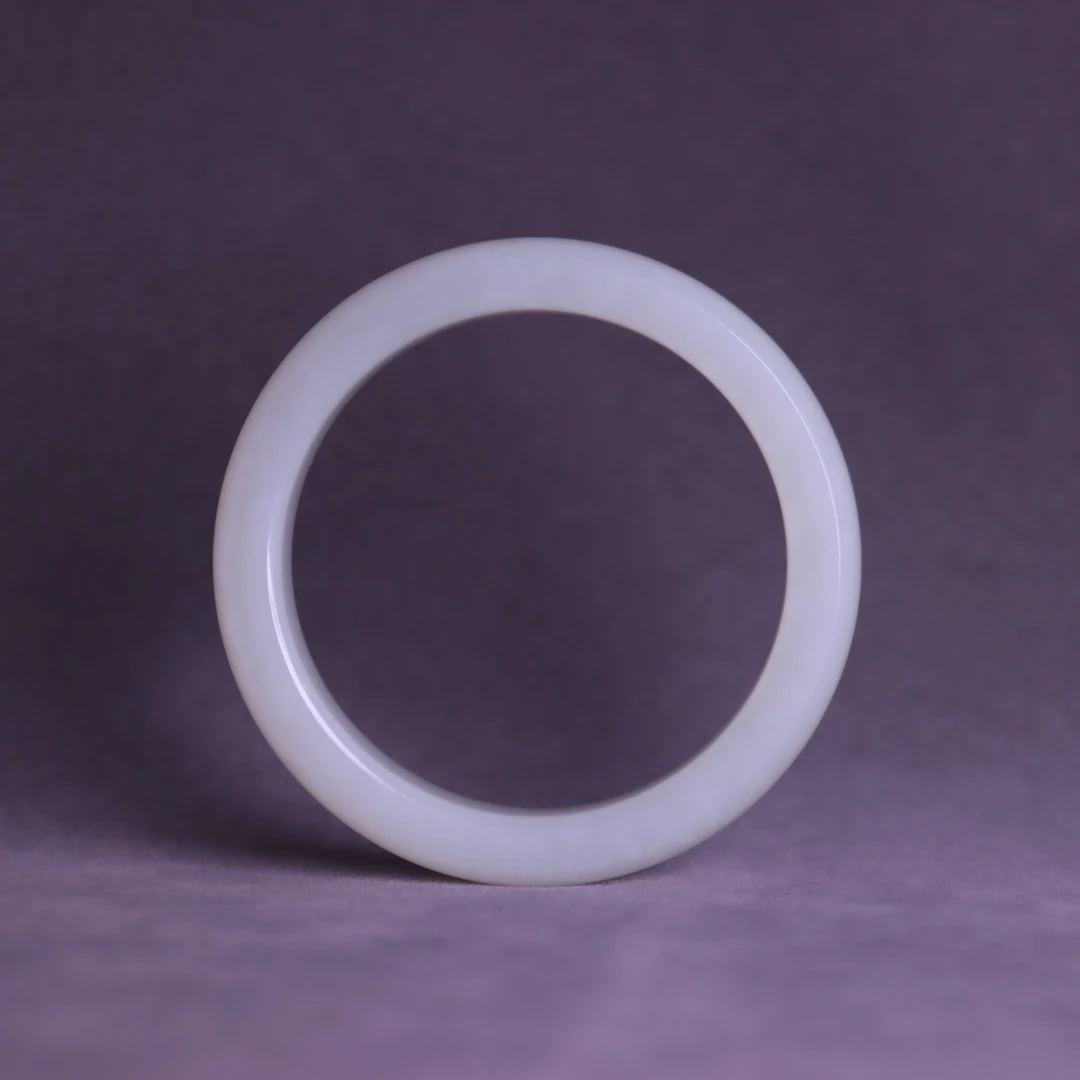 【清】白玉手镯（约59.20g）QTY237