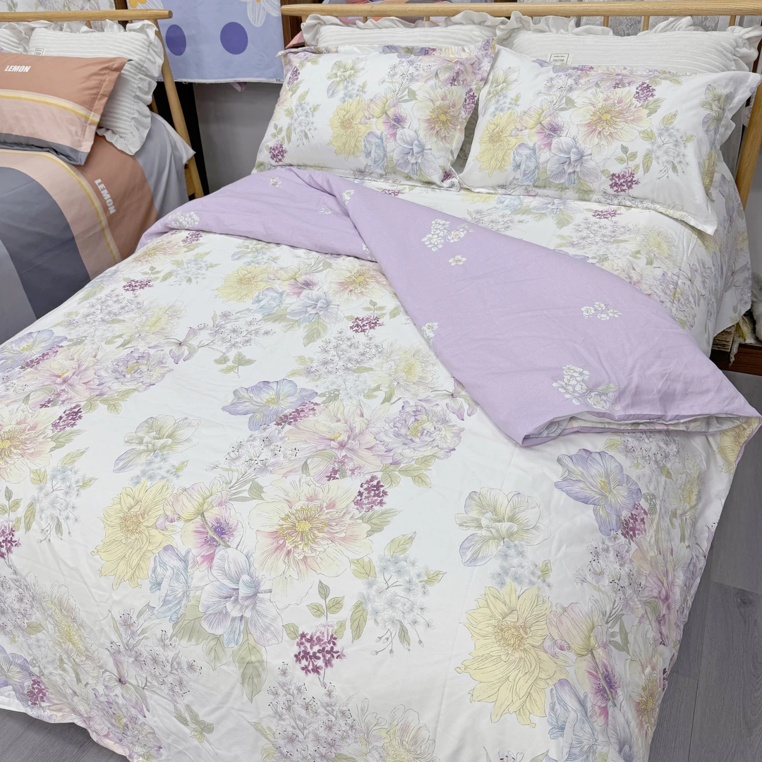 加厚正宗山东软帆布2.5米床单 四股原棉粗布 吸汗透气【花想容】