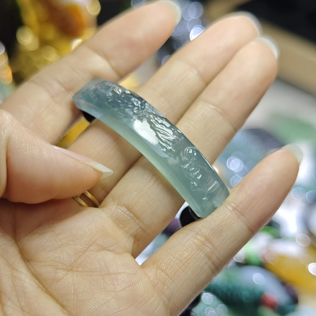 天然a货翡翠手牌