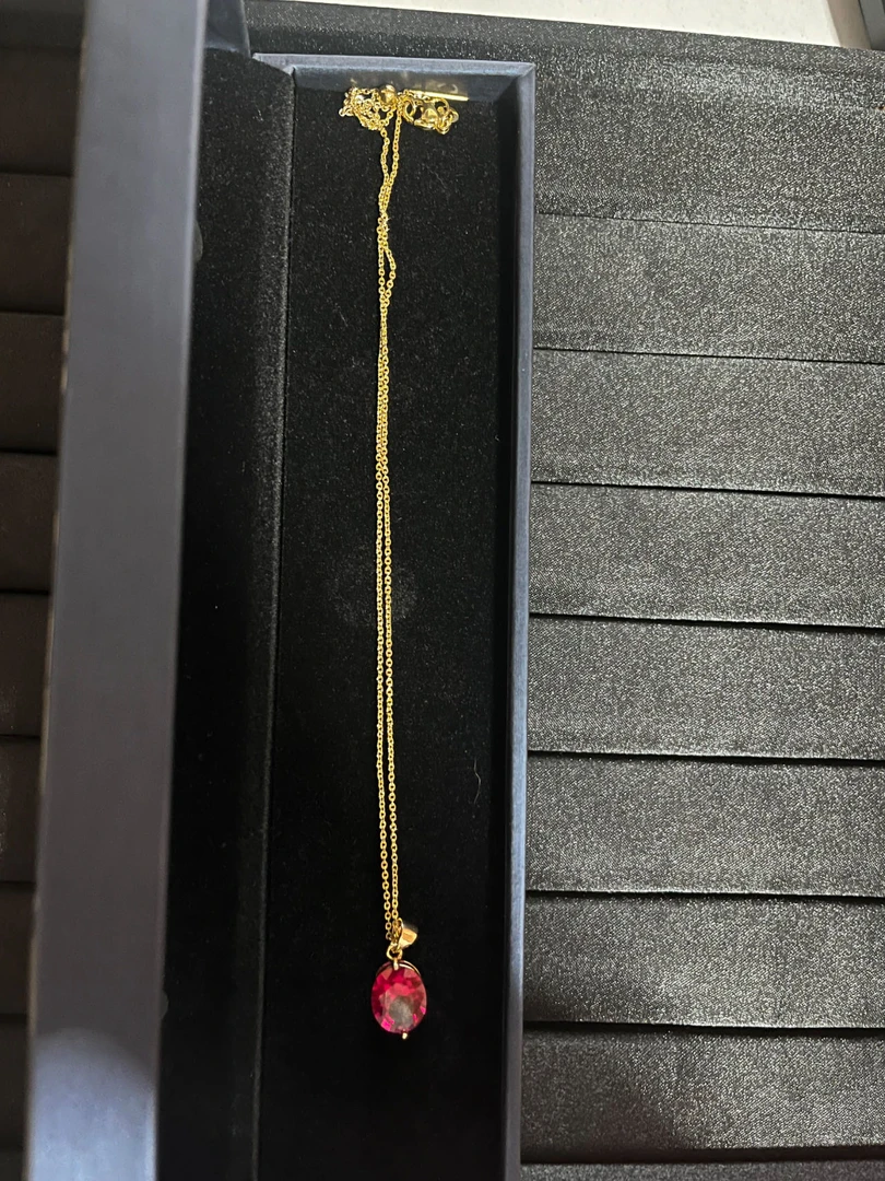 珐琅吊坠项链缅甸云上珠宝C065