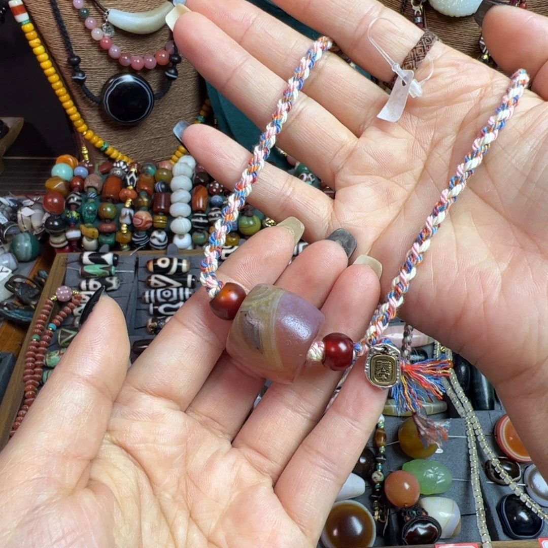 玛瑙/玉髓未镶嵌项链