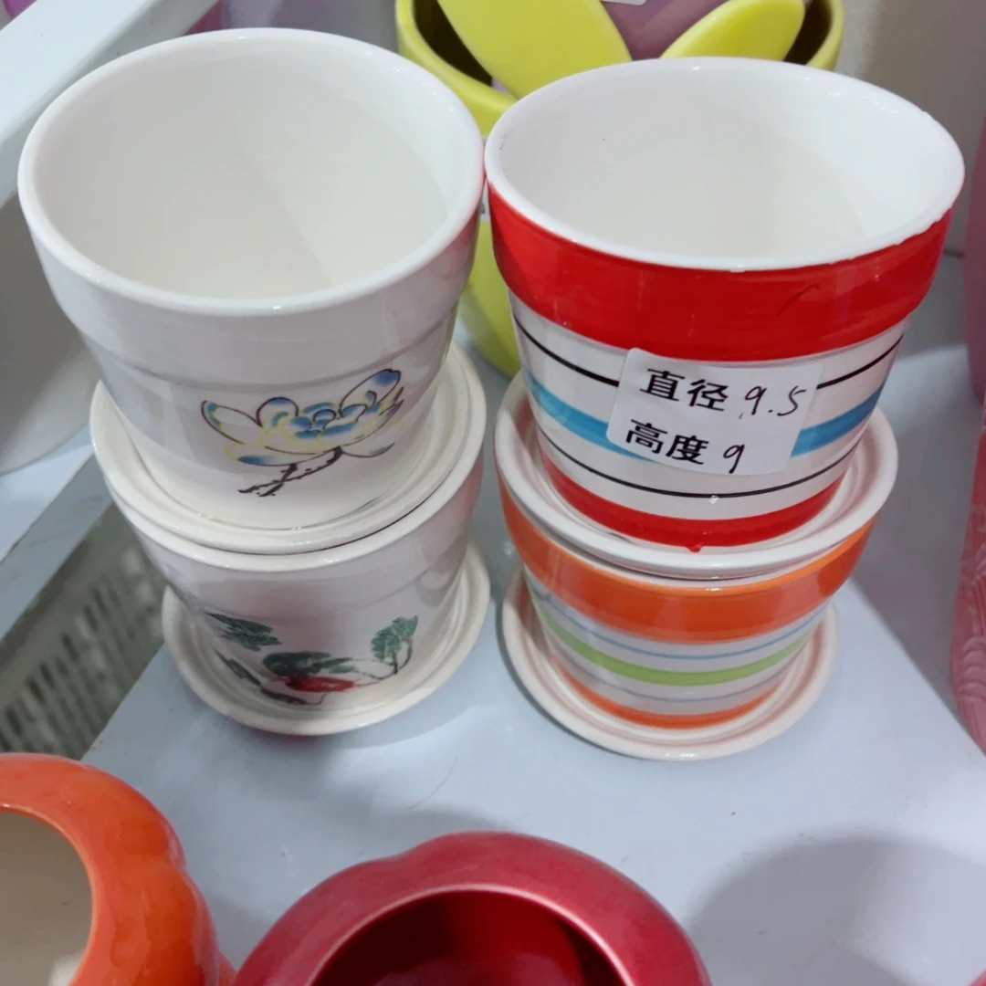 有孔，陶瓷花盆满10米包邮发货