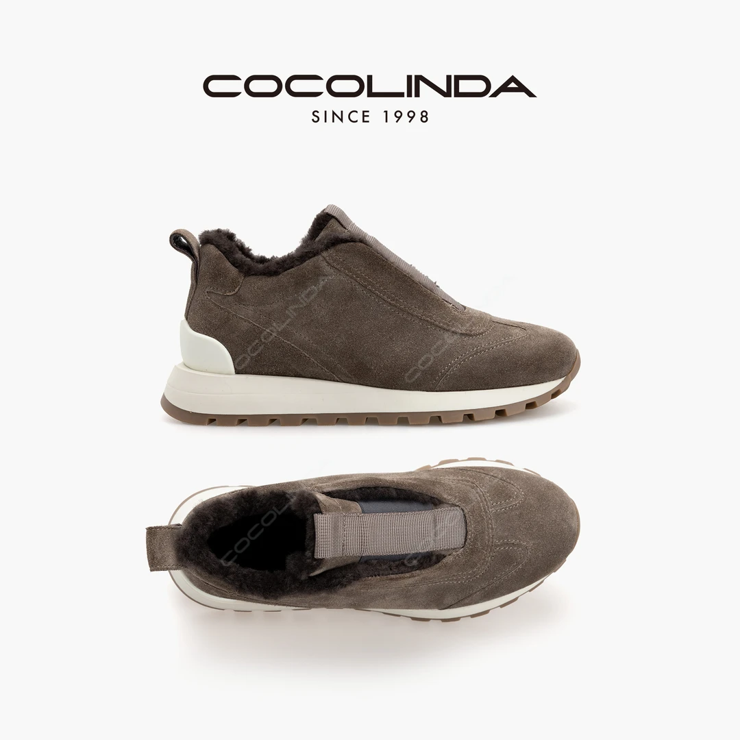 COCOLINDA |  ”松弛搭配“ 一脚蹬【牛反绒】漫步软底鞋X5649