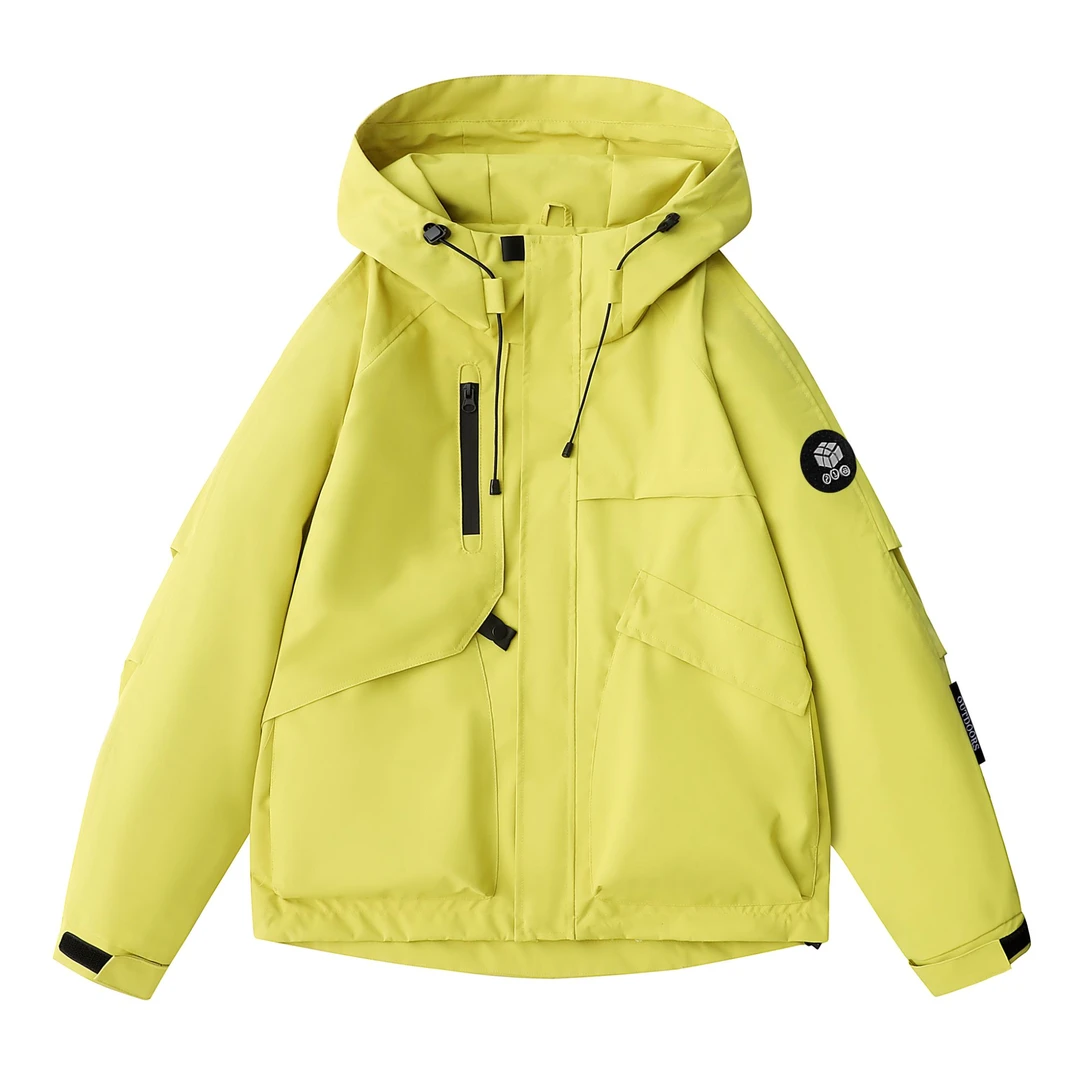 青少年潮牌户外旅行防水冲锋衣外套秋冬加厚男女休闲百搭连帽夹克