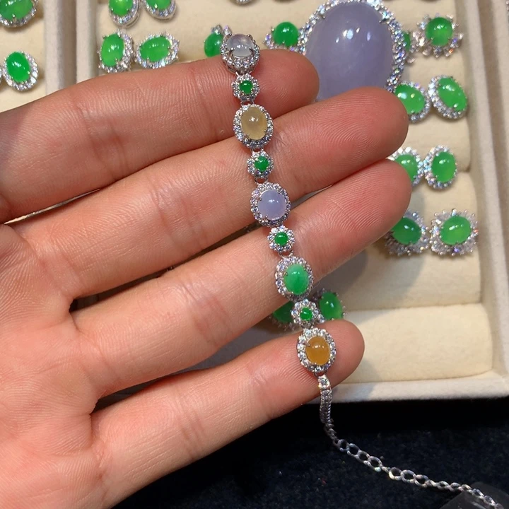 翡翠未镶嵌戒指翡翠手链