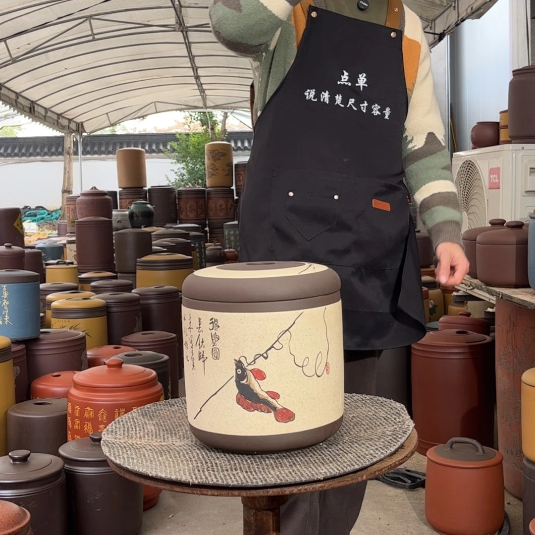 紫砂茶叶罐8 饼茶叶罐