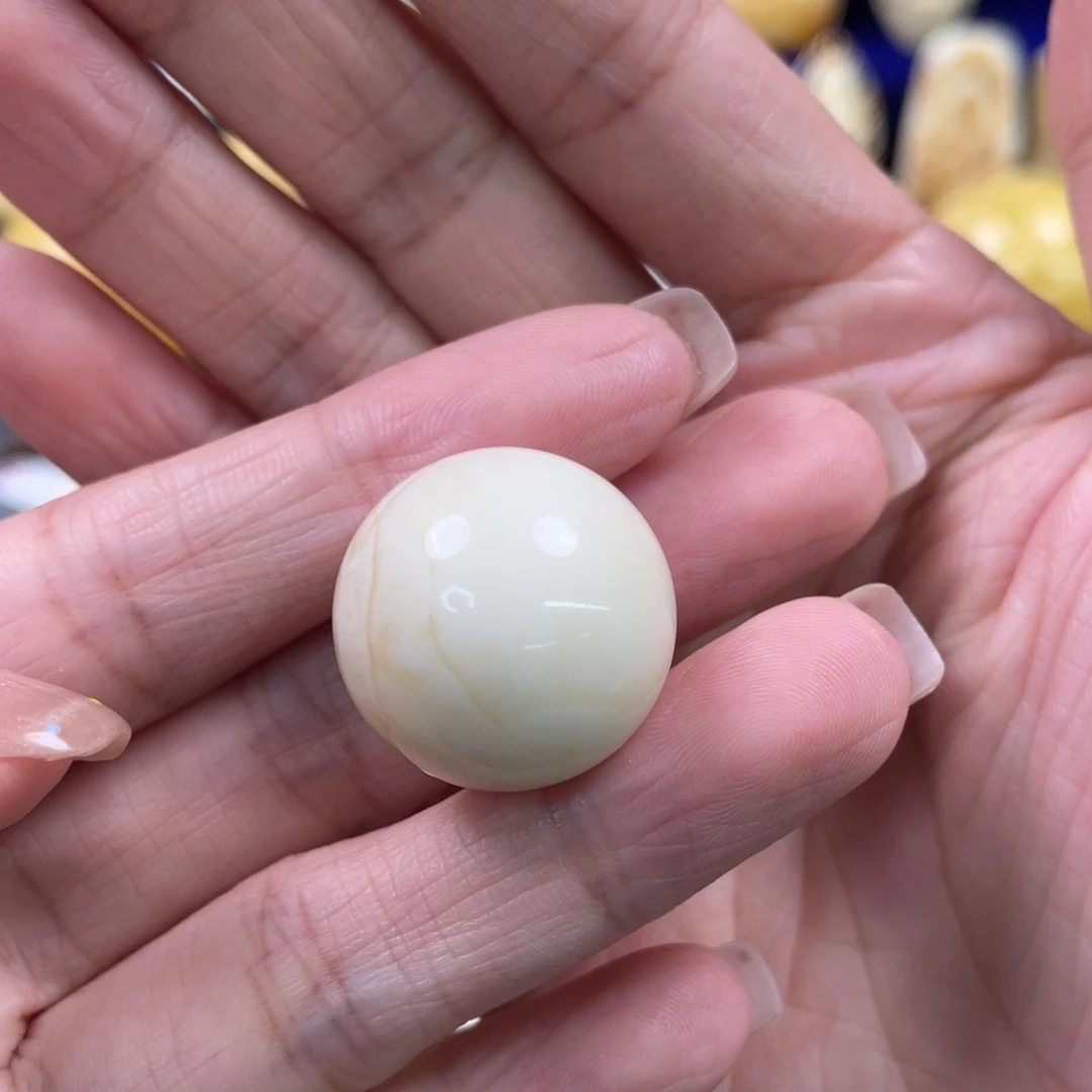 蜜蜡未镶嵌裸石琥珀蜜蜡珠子卡21.5mm