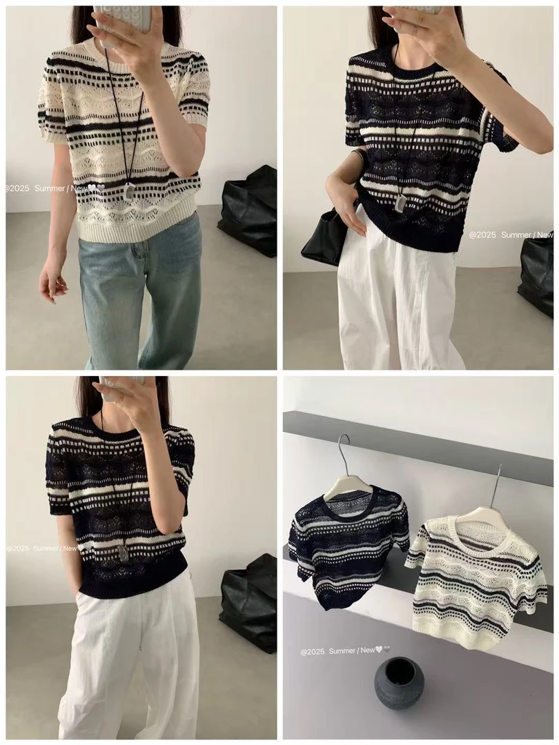 10/10【丂枧家】(C101-200) 软糯毛衣女宽松百搭慵懒长袖针织羊毛衫