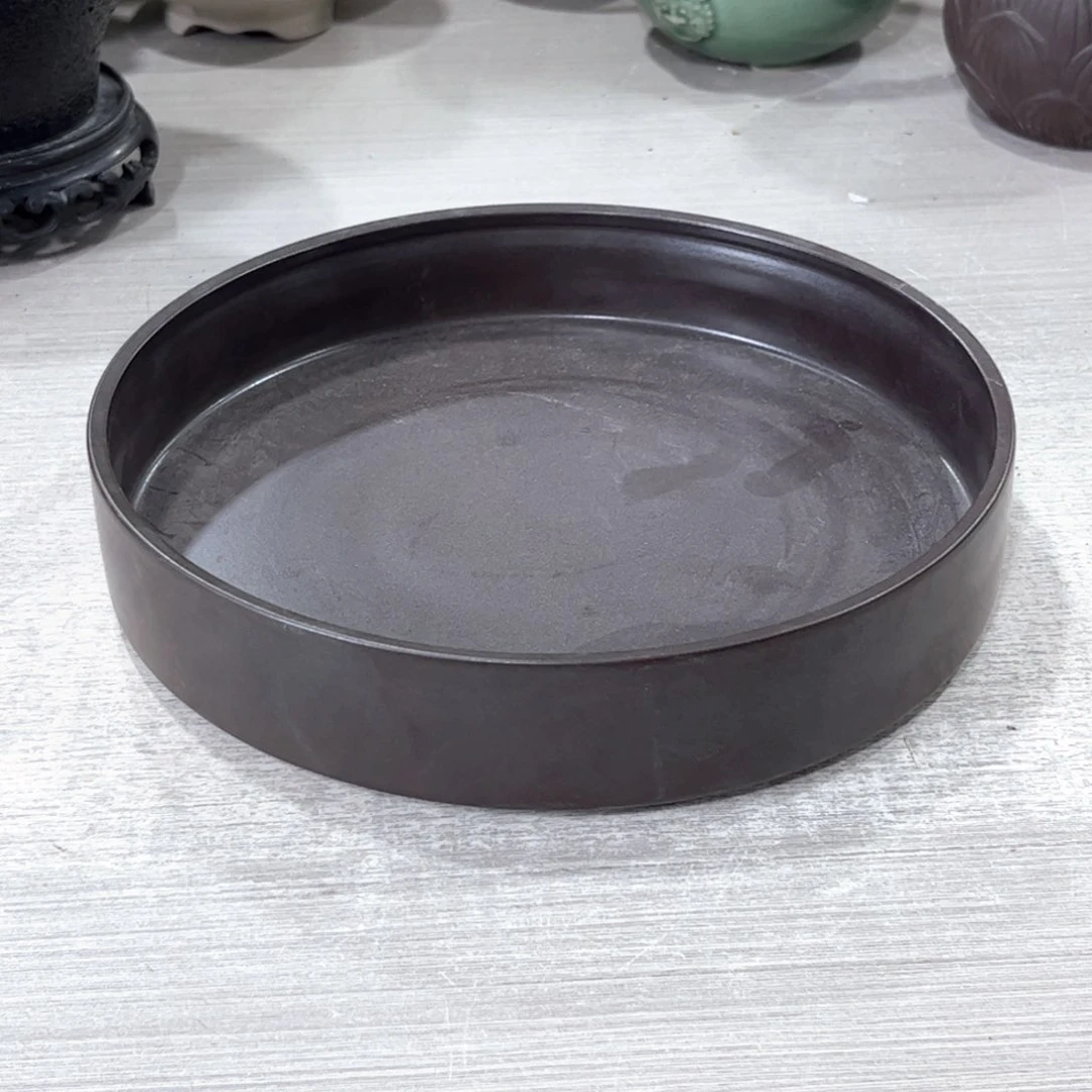 口径 21*4.5陶瓷绿植多肉微瑕花盆无孔