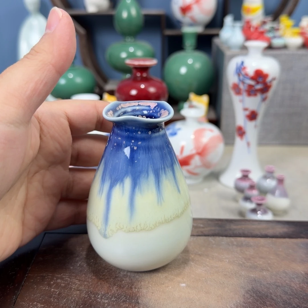 陶瓷手工小花器摆件