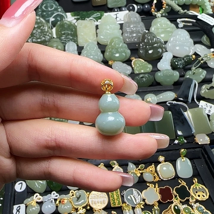 颈饰银S925镶嵌和田玉