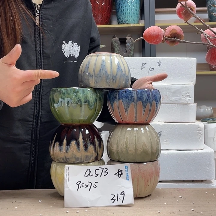 粗陶多肉花盆微瑕573