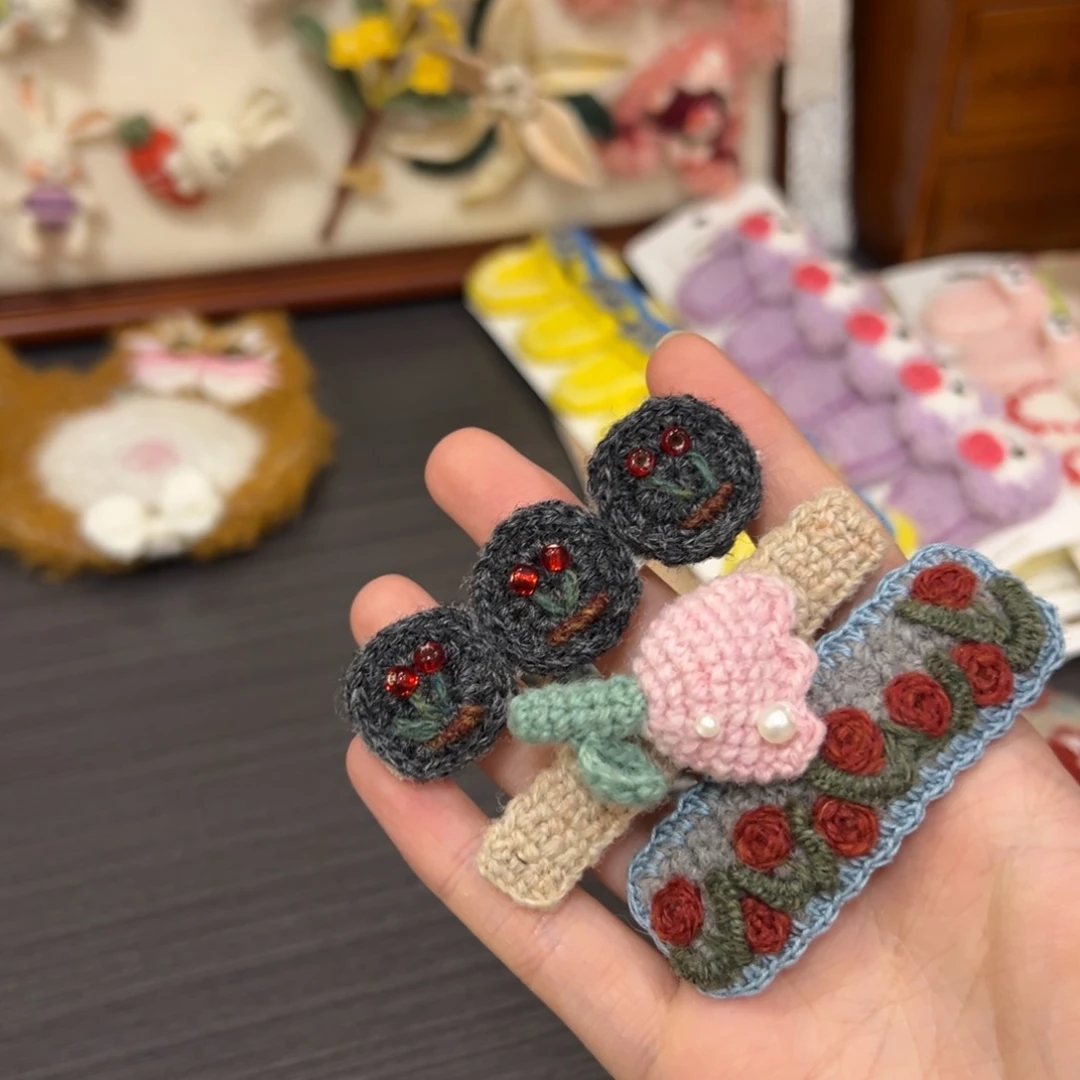 毛绒钩织刺绣手工包包玩偶居家用品