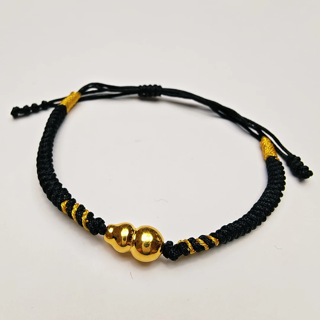 20#足金999 黄金转运葫芦手绳
