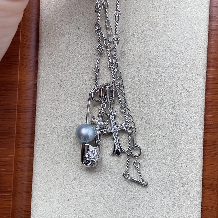 海水珍珠颈饰银S925镶嵌