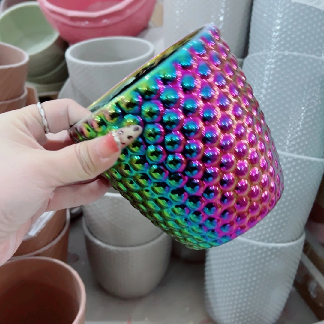 有孔，陶瓷花盆满10米包邮发货