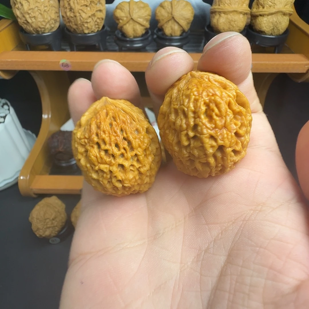 把件文玩核桃3号盘龙玉凤37尺