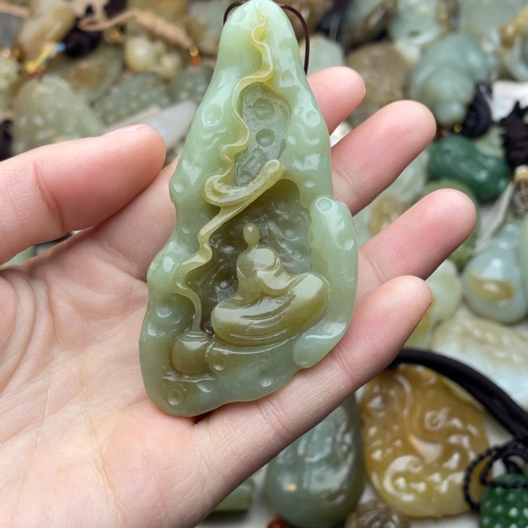 和田玉未镶嵌颈饰