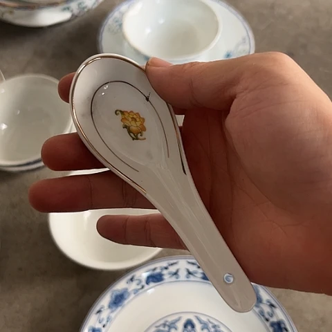 N***A陶瓷勺6个陶瓷陶瓷