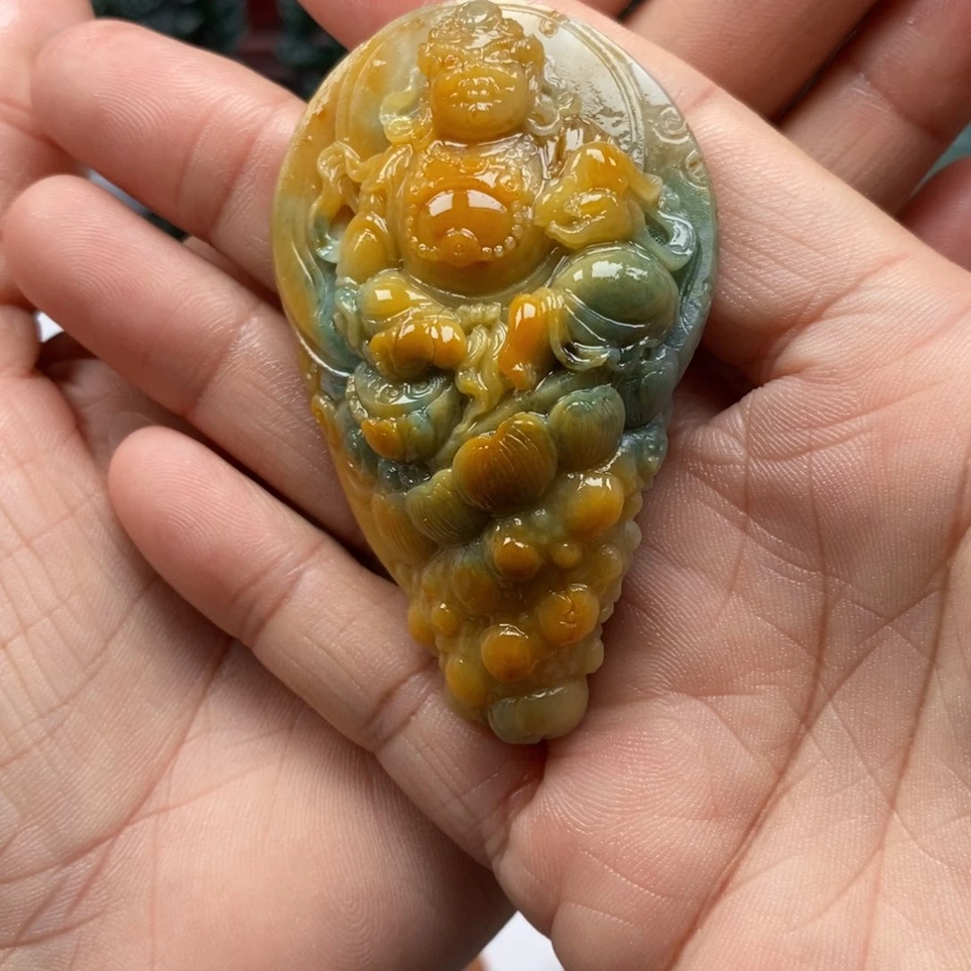 定制翡翠未镶嵌财神k