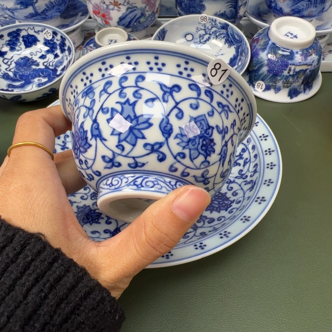 陶瓷景德镇纯手工纯手绘茶具木木81
