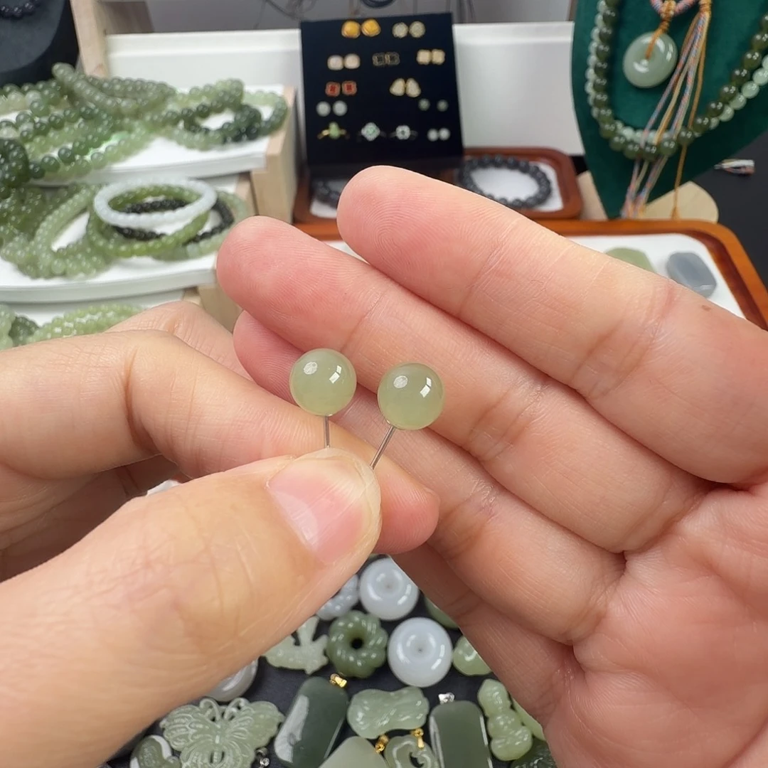 和田玉银S925镶嵌颈饰