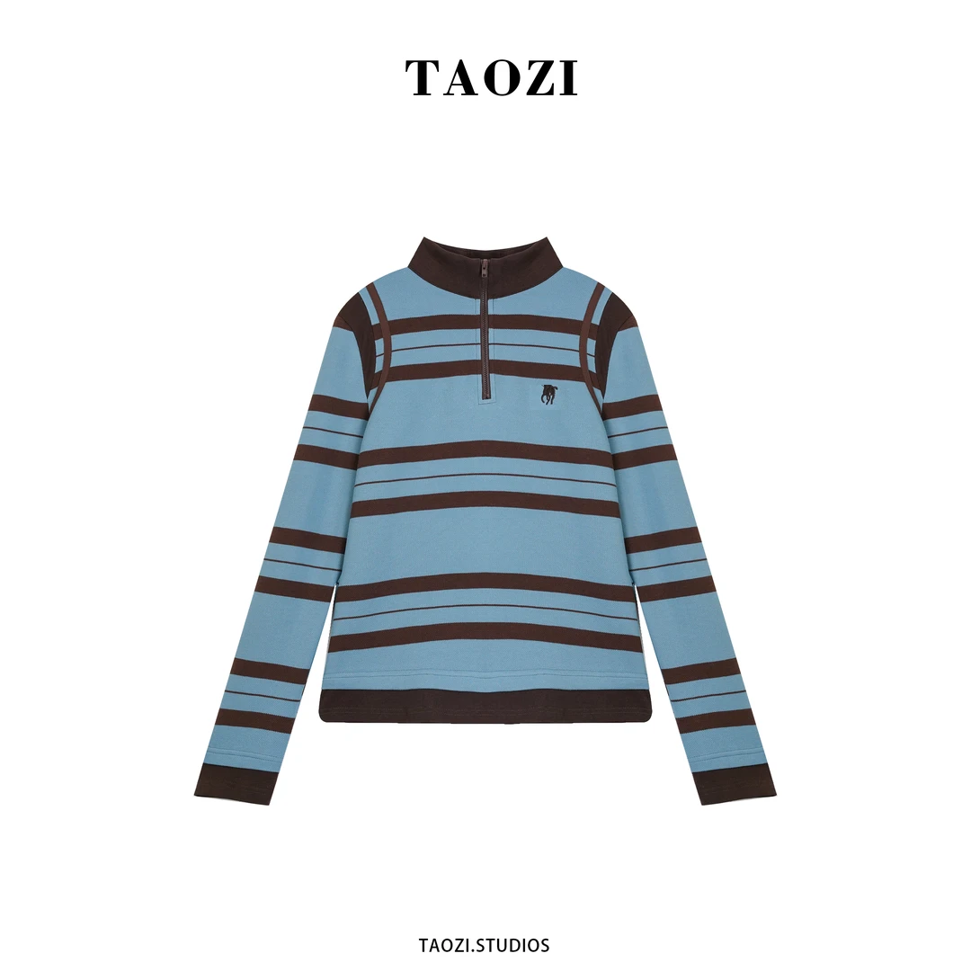 【纹纹】2025秋冬新款百搭简约时尚长袖上衣TZD360