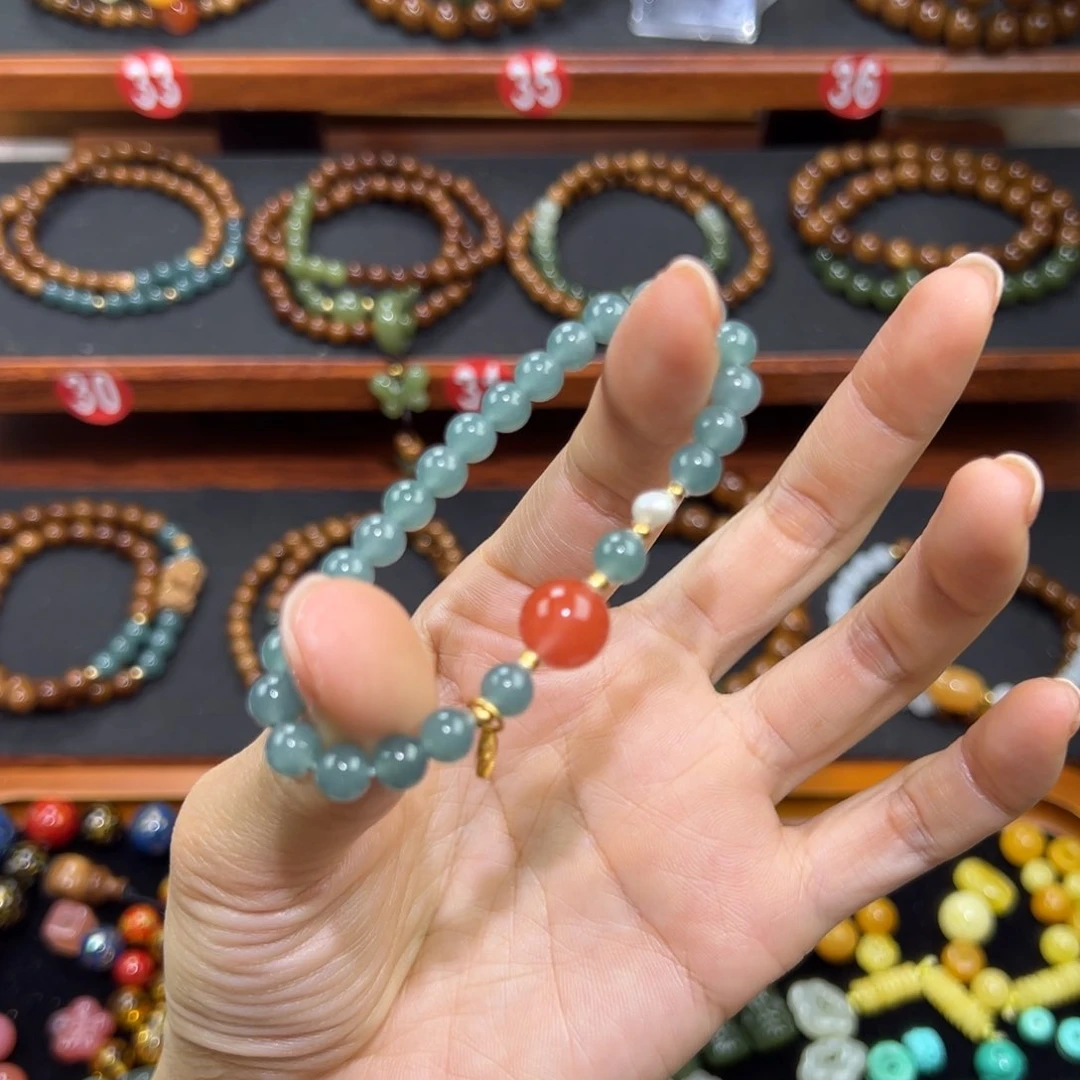 库克手串绒*酱精品手串单圈0.6