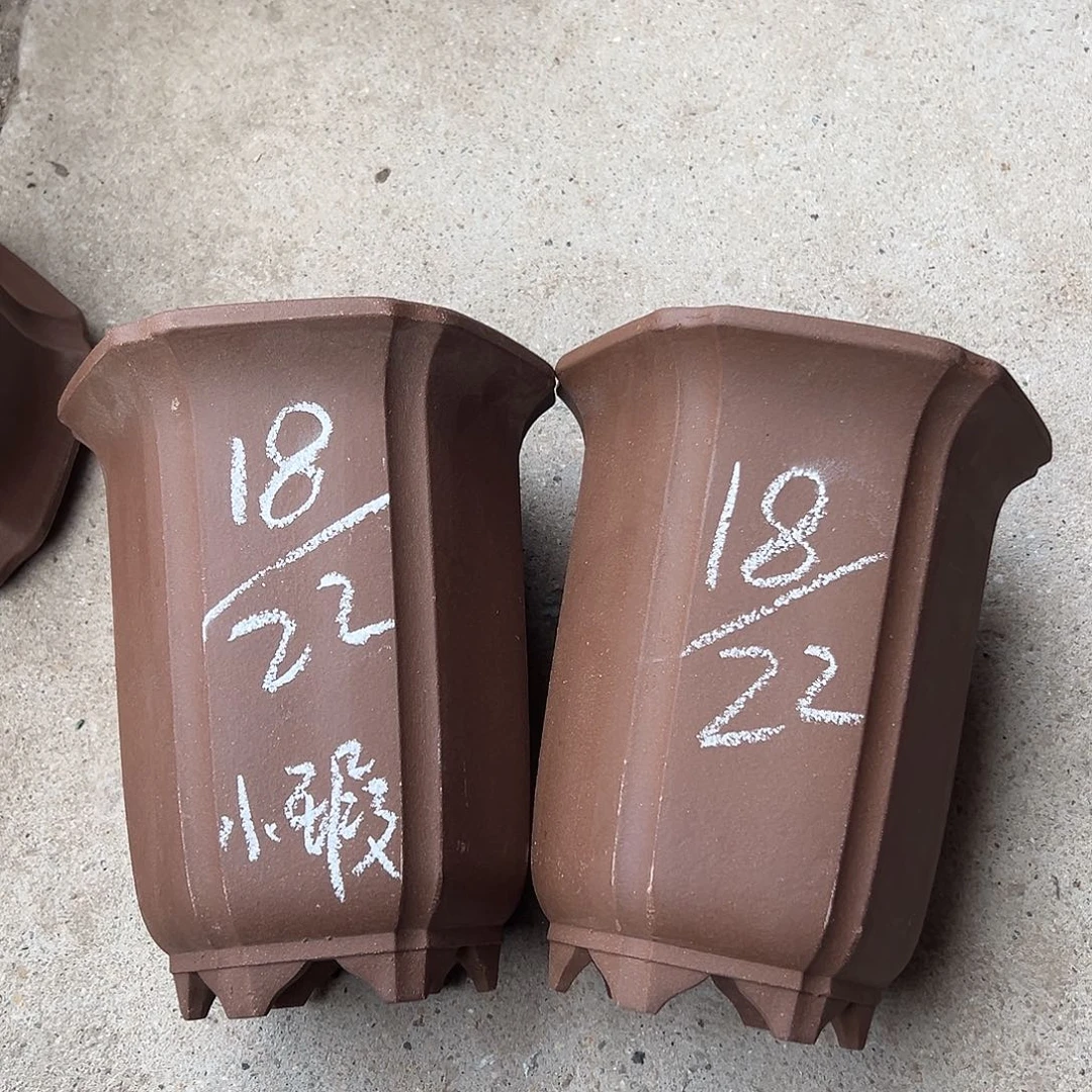 紫砂花盆宜兴紫砂花盆源头2只