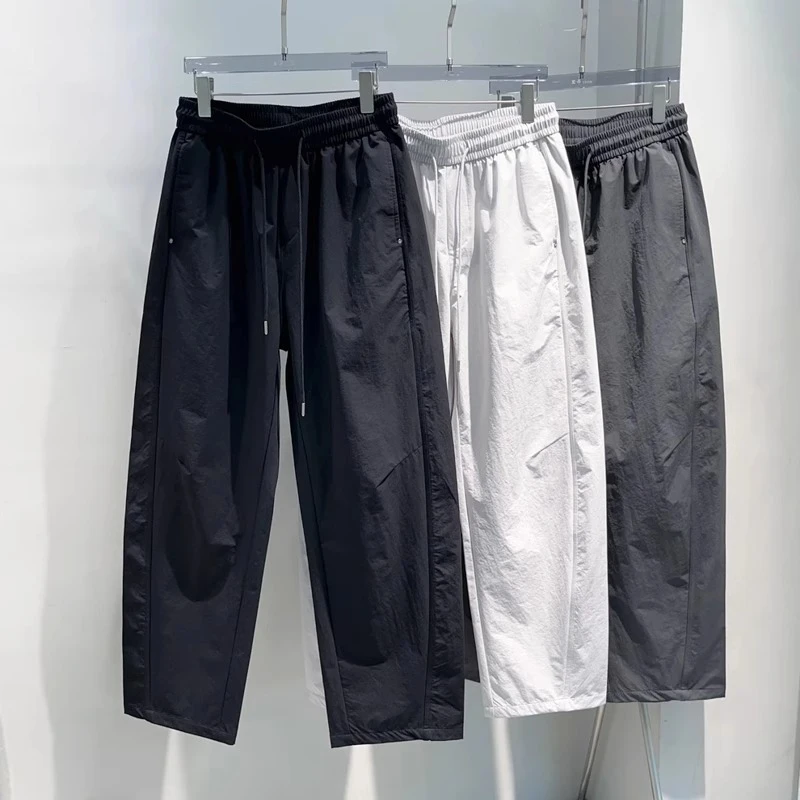 【早秋爆款】秋季薄款舒适休闲裤男士直筒宽松弯刀裤百搭运动阔腿裤