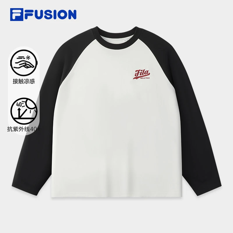 FILA FUSION【防晒抗紫外线】运动长袖卫衣情侣冰丝凉感T11U532201F