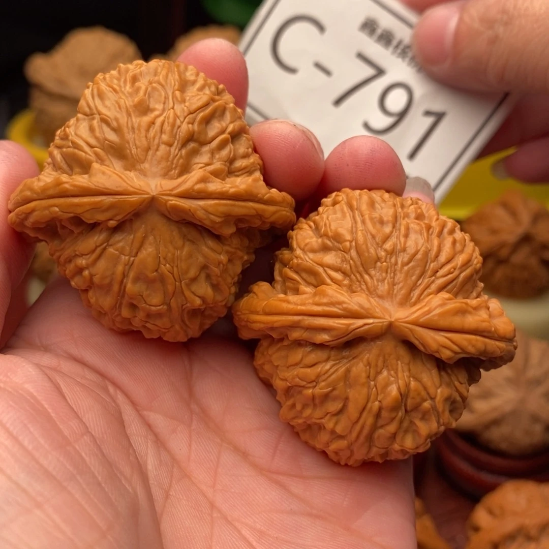 文玩核桃把件球白44