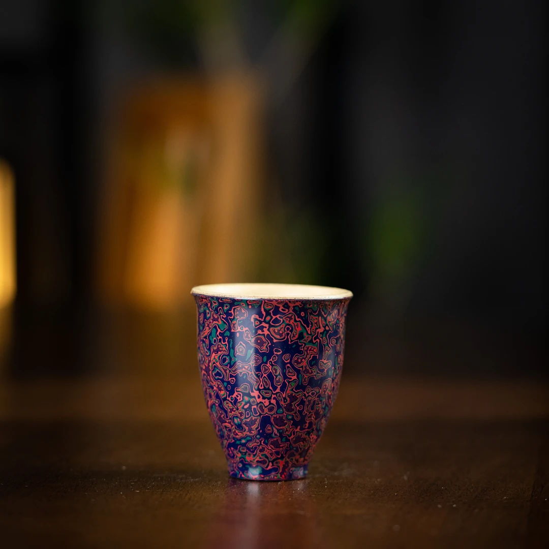 大漆 主人杯（本绿）65cc 家用茶周边