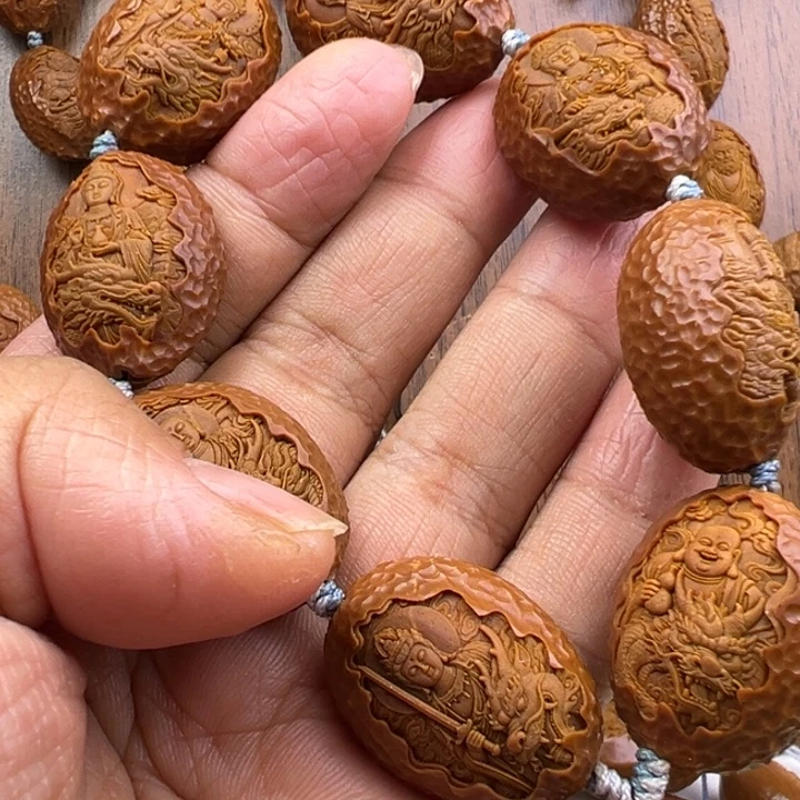 橄榄核手串/手链2.3九龙万佛