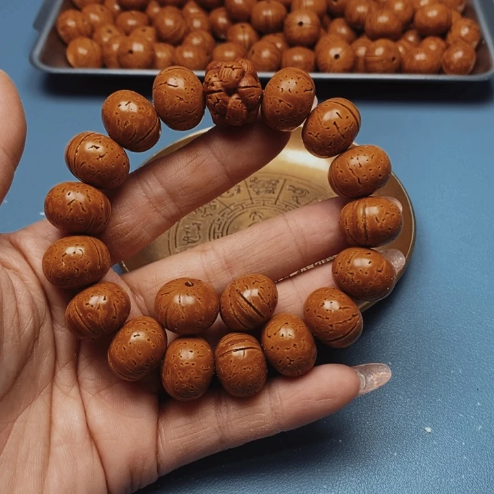 桃核手串算盘17全品16颗