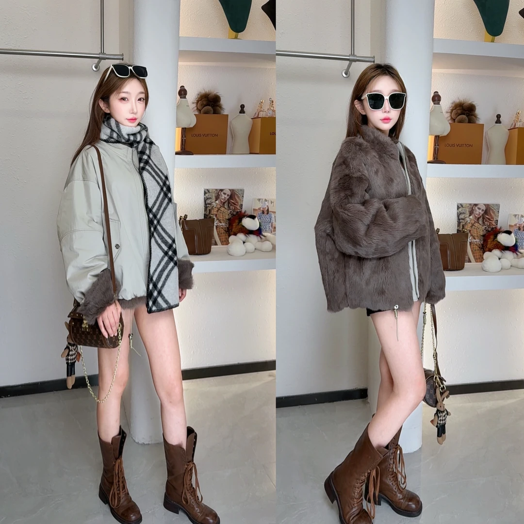 [暖阳]  原版 商场原单25年新款两面穿外套休闲