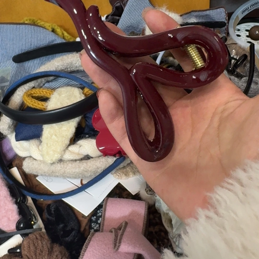 布艺铁合金飘带蝴蝶结抓夹